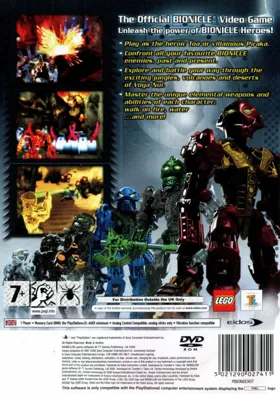 Bionicle Heroes (Japan) box cover back